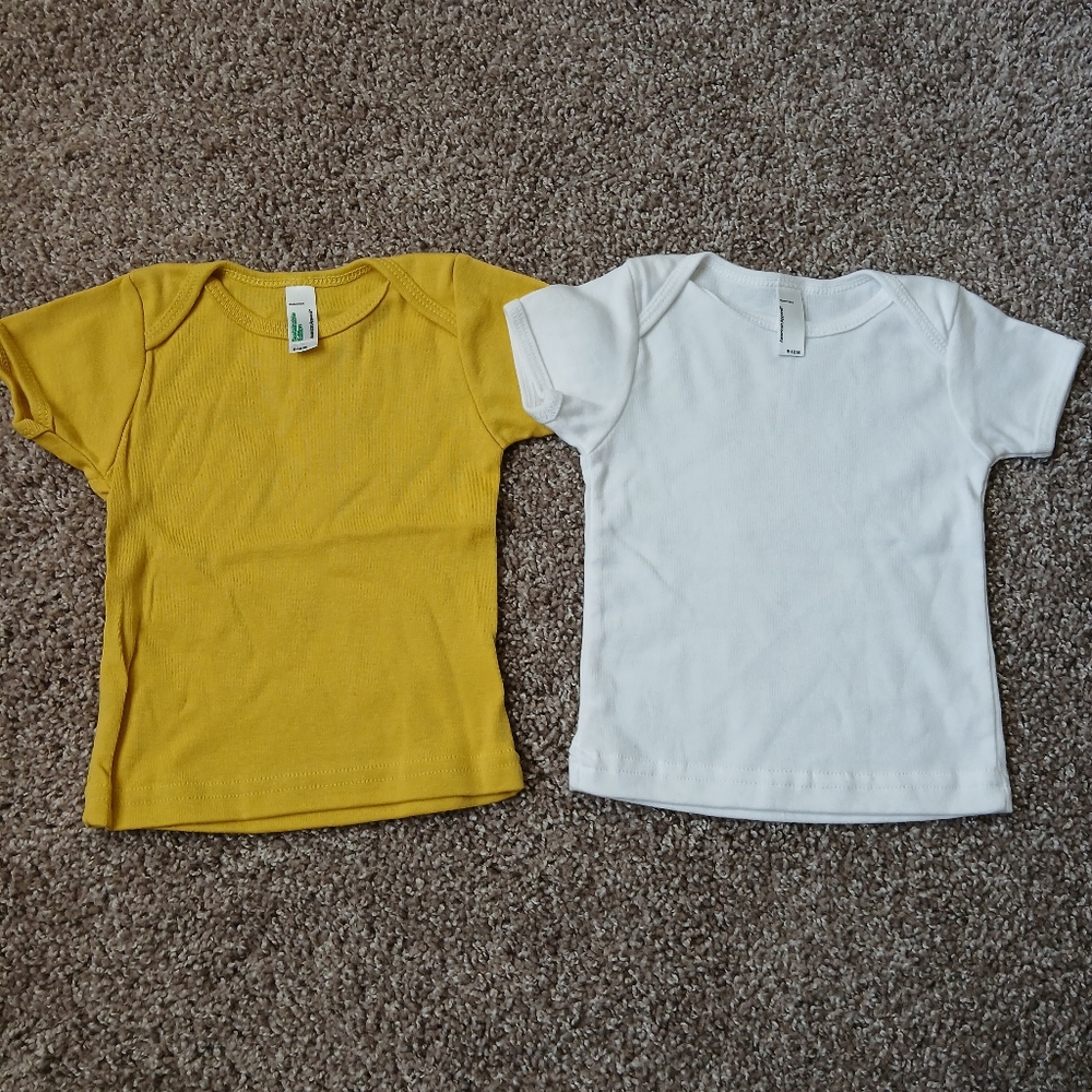 American Apparel Baby Short Sleeve Shirt Bundle | Neutral Essentials | 6-12M - Picture 3 of 6